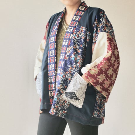 Japanese Haori style half jacket (no.091)