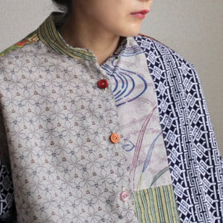 Kimono&Yukata Patchwork shirt (no.220)