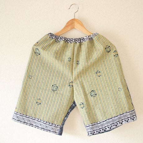Unisex Kimono&Yukata comfy short pants ① (no.202)