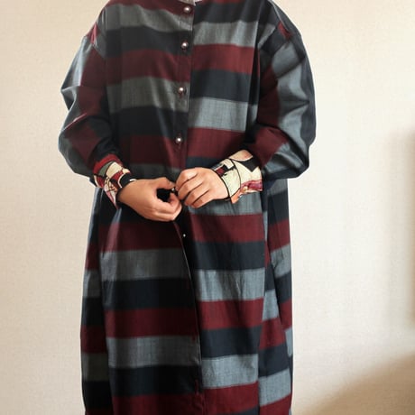 3 color kimono long shirt dress (no.215)