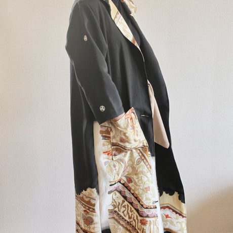 Black Classic Kimono Long Jacket (no.237)