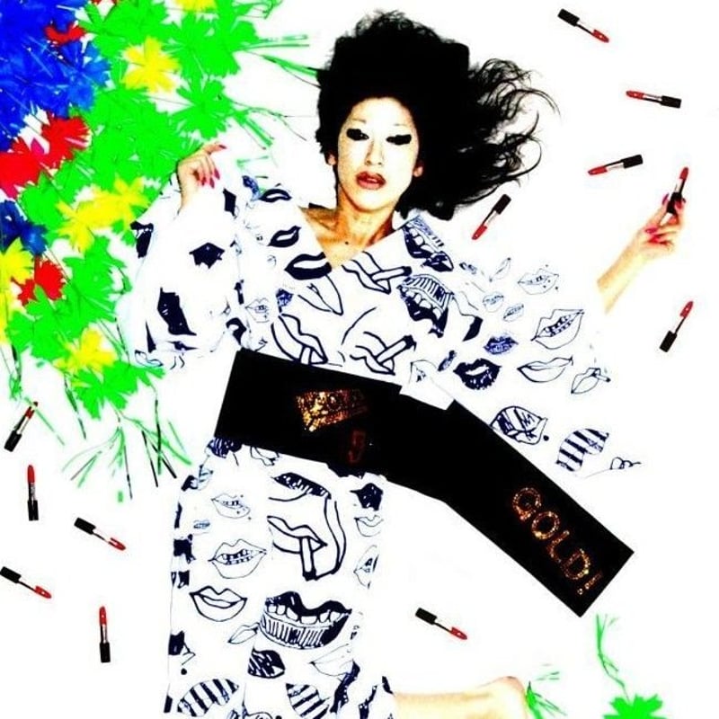 ぶちゅ～の浴衣・白 | 月影屋