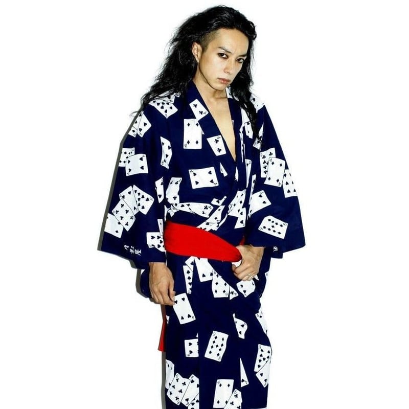SOLD OUT】トランプの浴衣・紺 | 月影屋