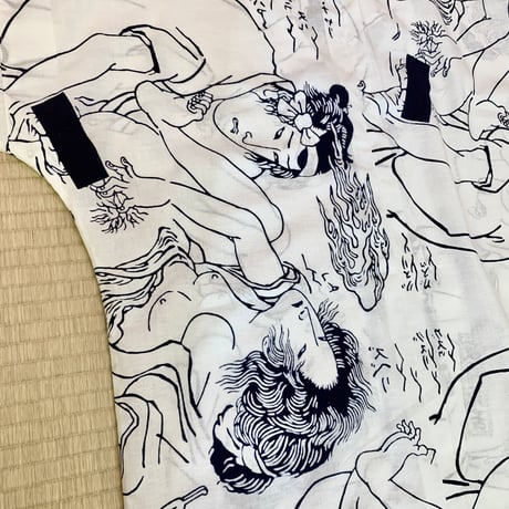 【おぎゃぎゃ価格】春画の鯉口シャツ