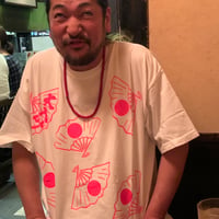 日の丸扇のてーしゃつ
