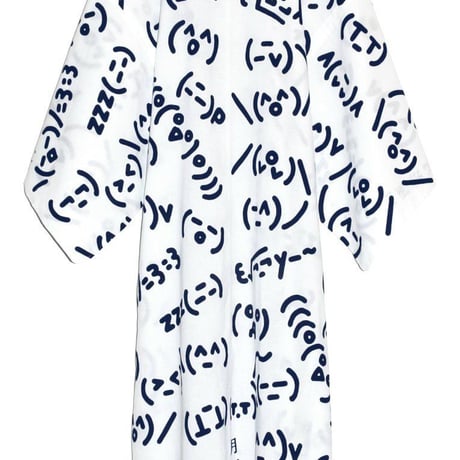 おぎゃぎゃ価格＼(^o^)／絵文字の浴衣・白