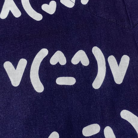 絵文字の浴衣・紺