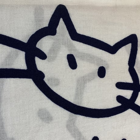 ねこちゃんの鯉口シャツ・白