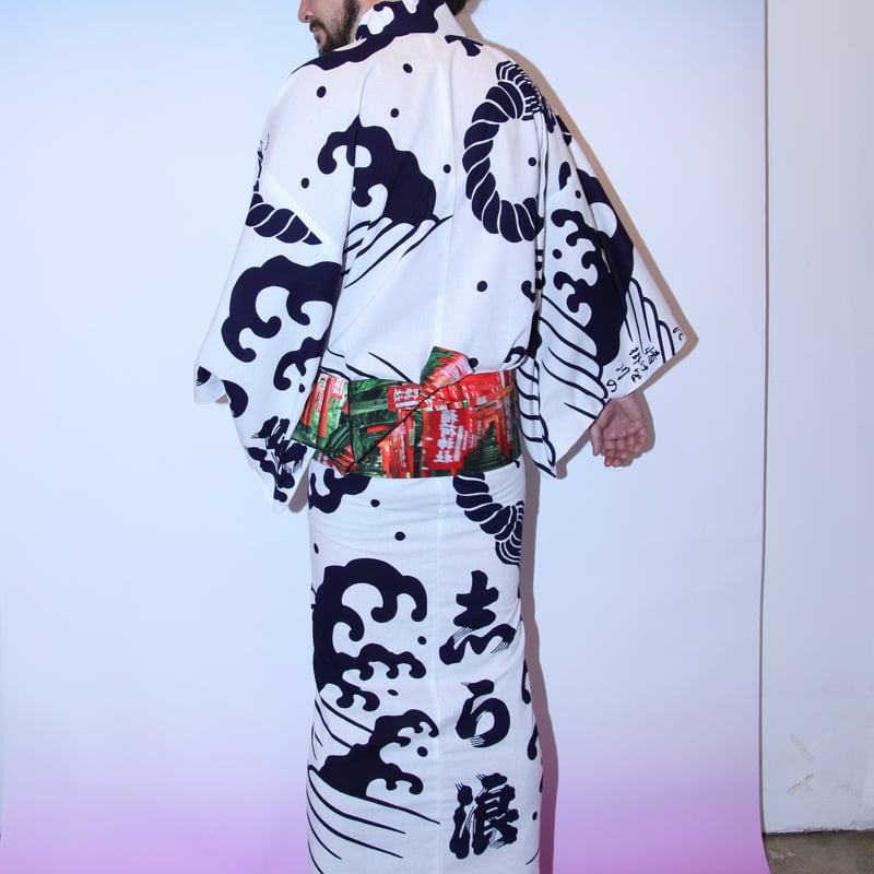 おぎゃぎゃ価格＼(^o^)／日本駄右衛門の浴衣・白 | 月影屋