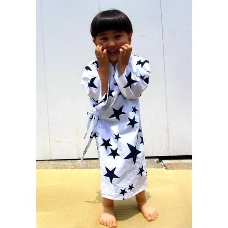 月影☆BABY浴衣　星・白