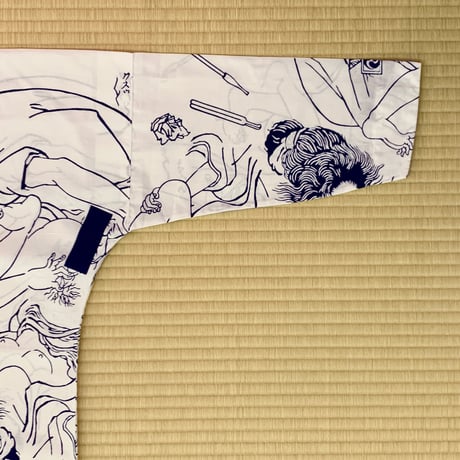 【おぎゃぎゃ価格】春画の鯉口シャツ