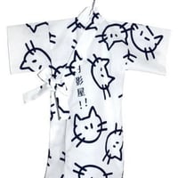 月影☆BABY浴衣　ねこちゃん・白