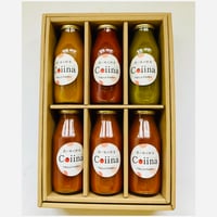 【贈答用】Coiinaカラフルフルーツトマトジュース小瓶化粧箱入り6本セット【送料無料】