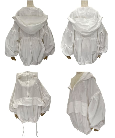 ハーフジップアップナイロンフーディー / Half Zip-up Nylon Hoodie