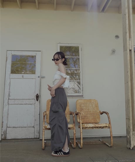 コットンレースリボントップ /　Cotton Race Ribbon Top