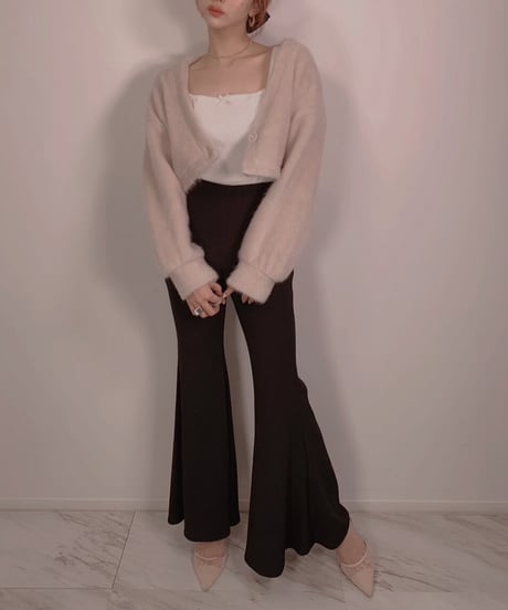スプリングハイウェストフレアパンツ　Spring High Waist Flare Pants