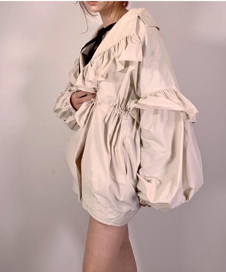 フリルカラージャケット　Raffled Collar Jacket