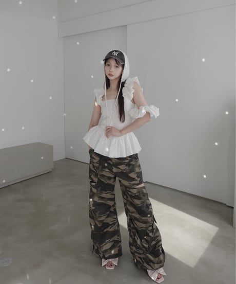 【Milk】コットンレーストップ(+ビッグシュシュ）/ CottonLace Top(+BigSHUSHU)