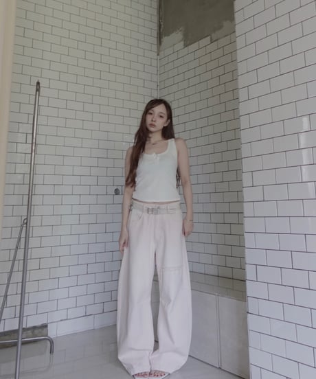 【Basic Collection】フリルタンクトップ / Frill Tank Top