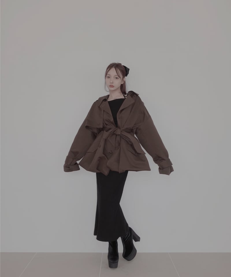 2Wayバルーントレンチコート / 2Way Balloon Trench Coat | FI