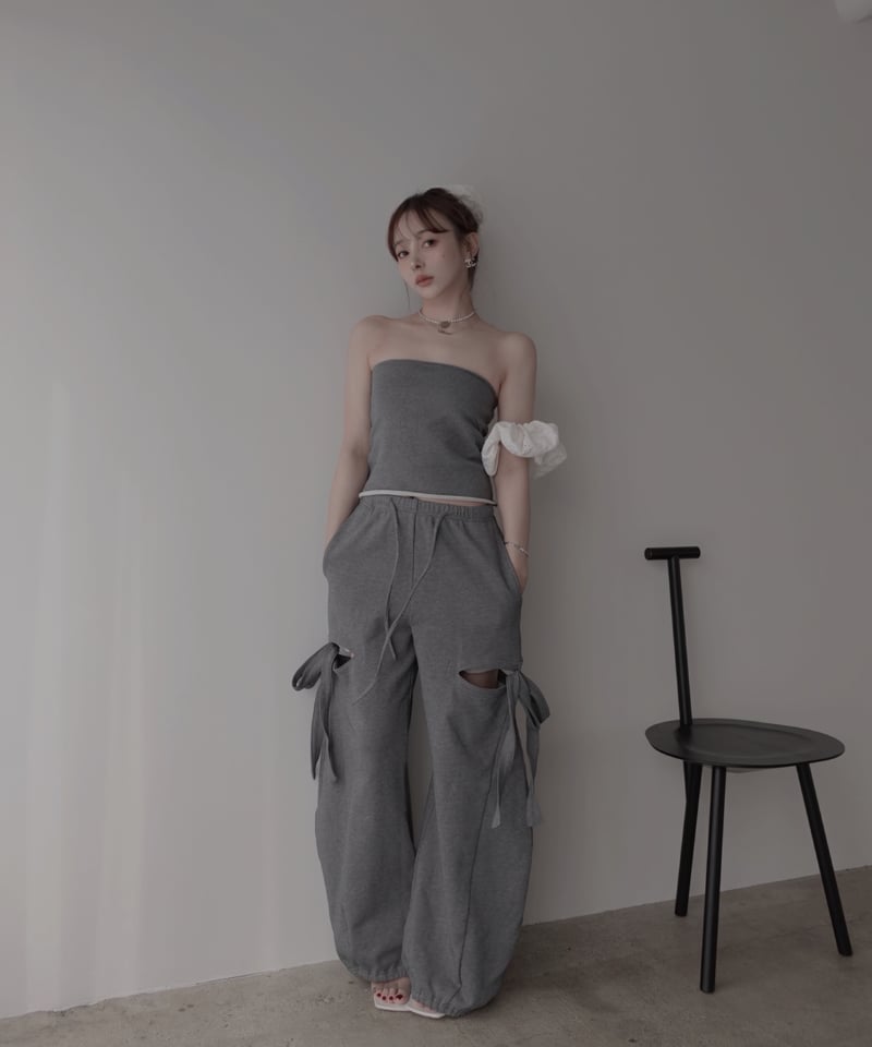 サイドカットスウェットパンツ/Side Cutting Sweat Pants | FICTI