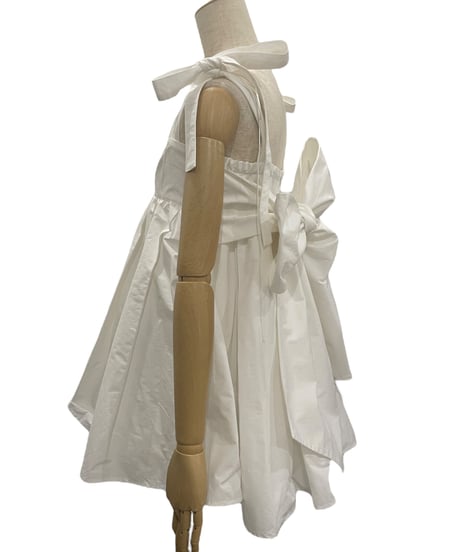ダブルスカートリボンミニドレス / Double Skirt Ribbon Mini Dress