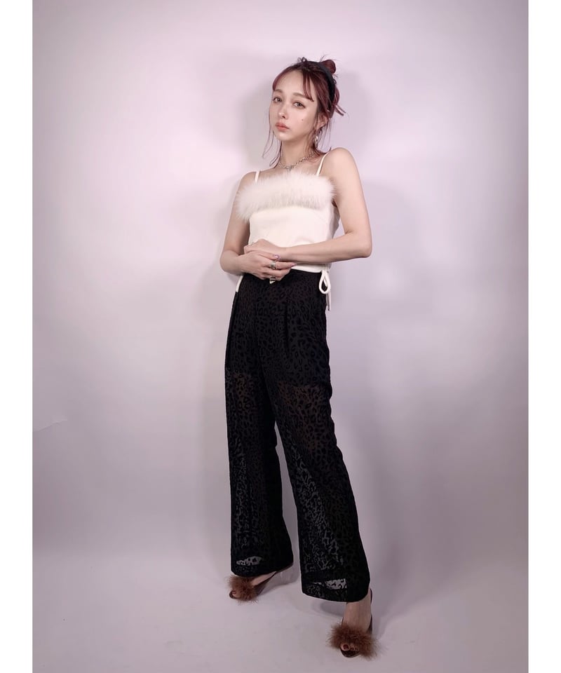 Leopard Sheer Pants レオパードシアーパンツ | FICTION TOKYO Leopard Sheer Pants レオパードシアーパンツ | FICTION TOKYO
