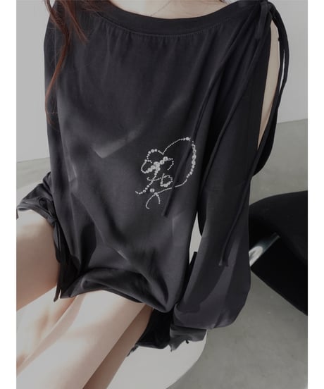 ビジューロングスリーブT / Bijou Long Sleeve T