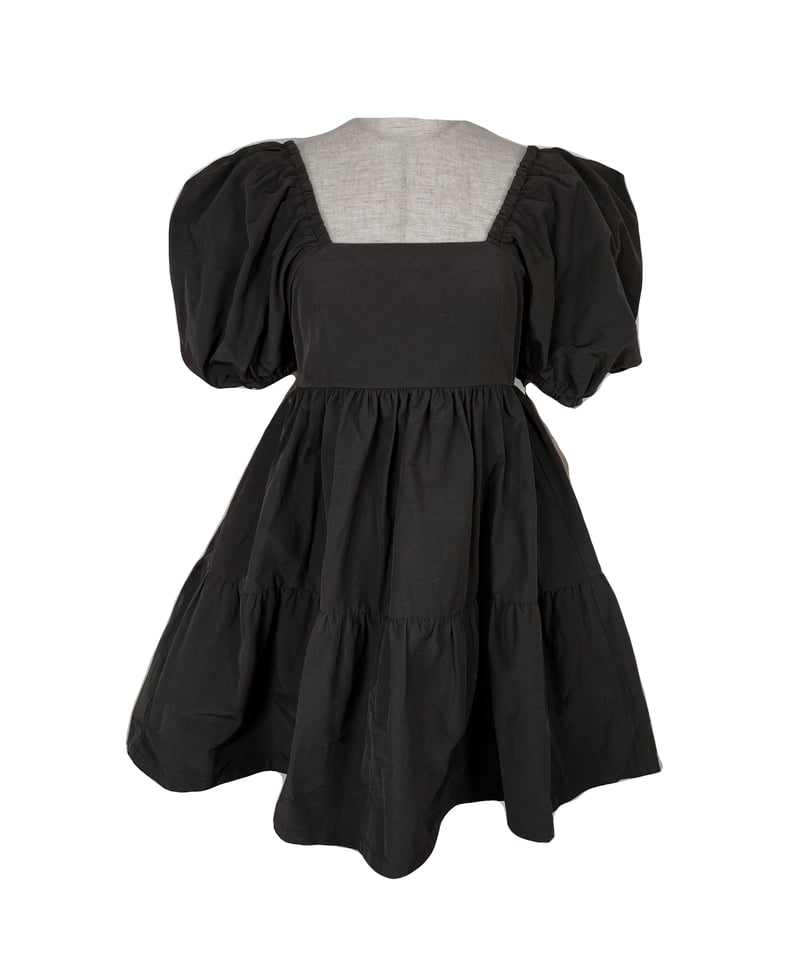 ブラック】パフスリーブチュニックワンピ Puff Sleeve Tunic One ブラック】パフスリーブチュニックワンピ Puff Sleeve Tunic One