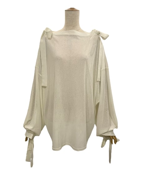 シアーリボントップ /Sheer Ribbon Top