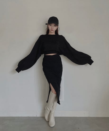 スウェットスリットスカート / Slit Sweat Skirt