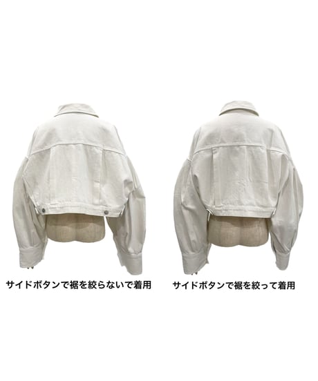 Puff Sleeve Cropped Jacket /パフスリーブクロップドジャケット