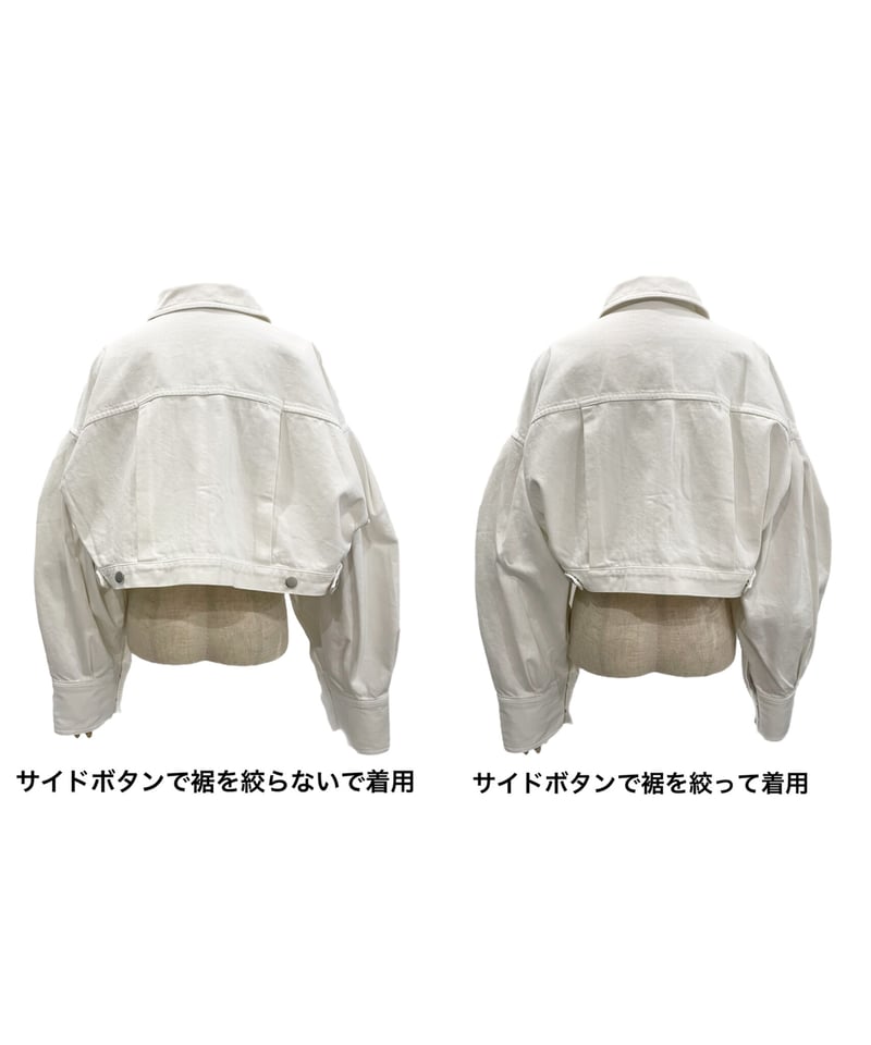 Puff Sleeve Cropped Jacket /パフスリーブクロップドジャケット |