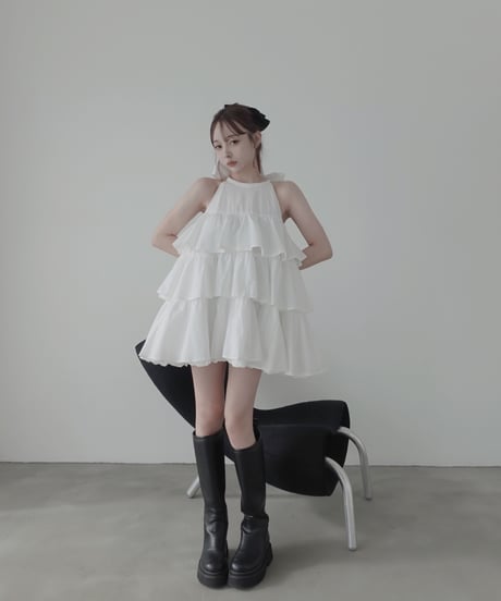 【Milk】ティアードバルーンチュニックワンピース / Tiered Balloon Tunic One-Piece