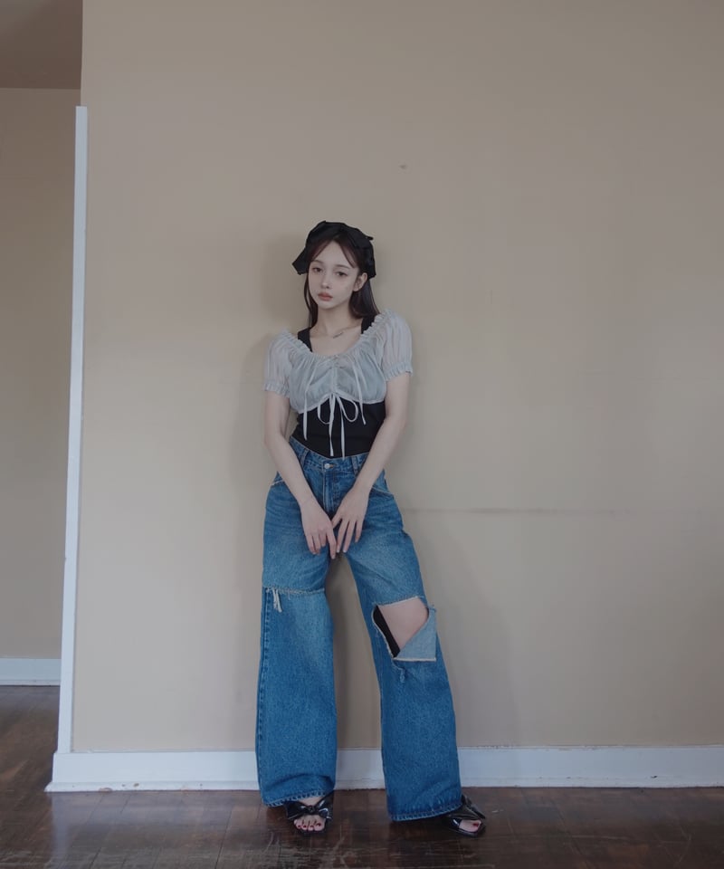 fiction tokyo ❤︎ 2wayデニム / 2way Denim Blue］2wayデニム / 2way Denim | FICTION TOKYO OFFI
