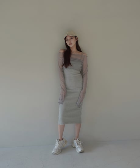 【Basic Collection】シアークロップドトップ-Short- /Sheer Cropped Top