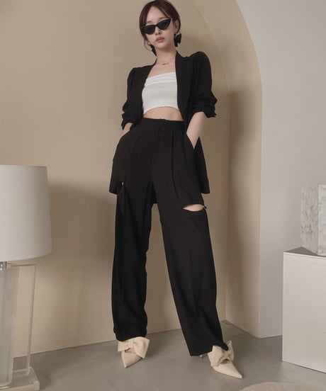 ストローリボンパンプス / Straw Ribbon Pumps