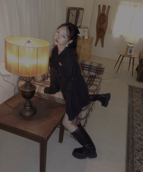 レースアップチュニックワンピ /  Laceup Tunic One-Piece