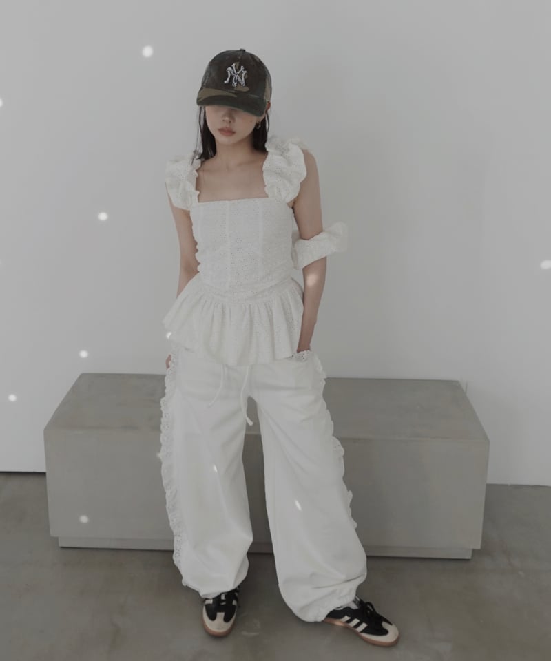 フリルスウェットパンツ /Frill Sweat Pants | FICTION TOKYO
