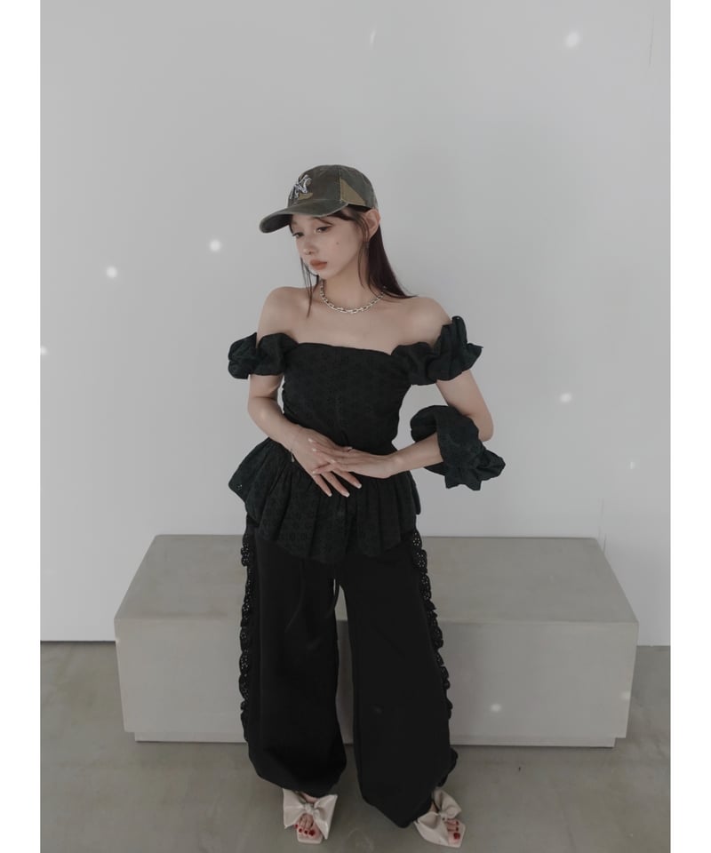 フリルスウェットパンツ /Frill Sweat Pants | FICTION TOKYO