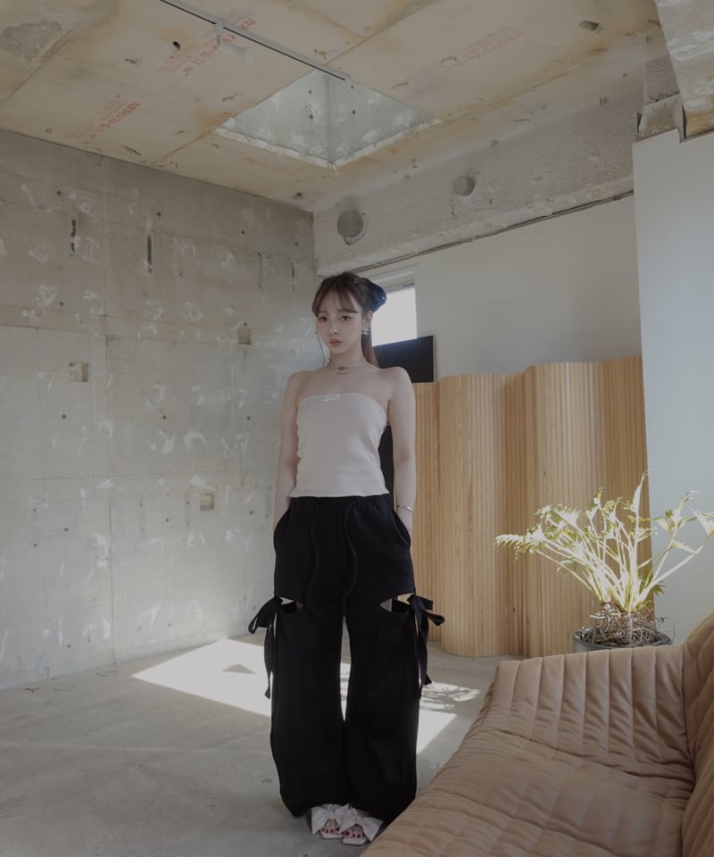 サイドカットスウェットパンツ/Side Cutting Sweat Pants | FICTI