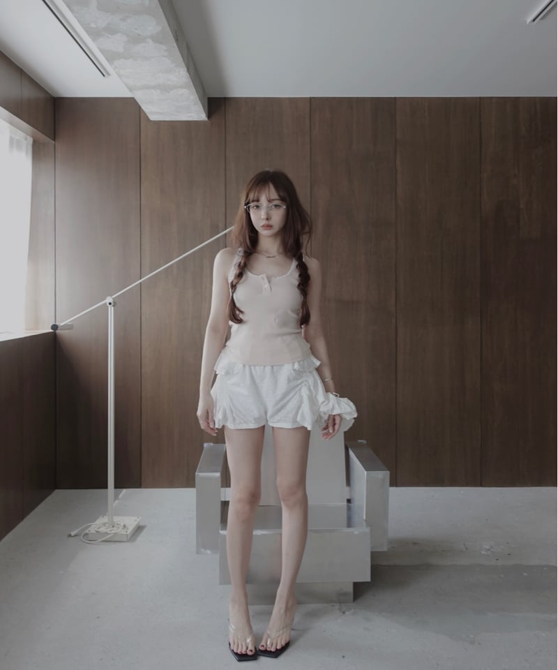NON TOKYO フリルタンクトップ Basic Collection】フリルタンクトップ / Frill Tank Top |