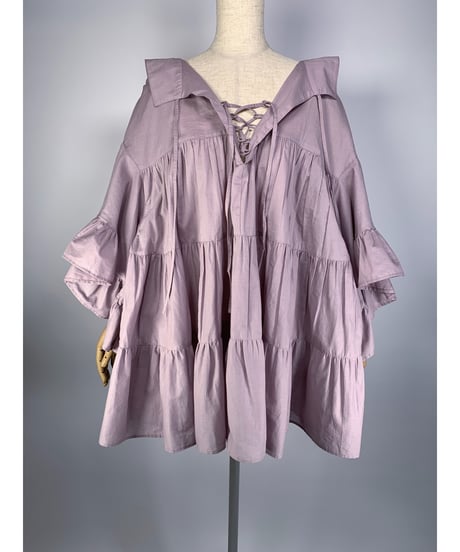 Lace-up Tunic One-Piece レースアップチュニックワンピース