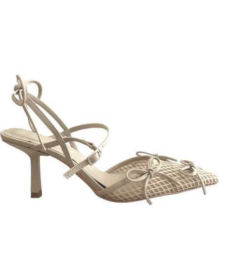 メッシュリボンパンプス /Mesh Ribbon Pumps
