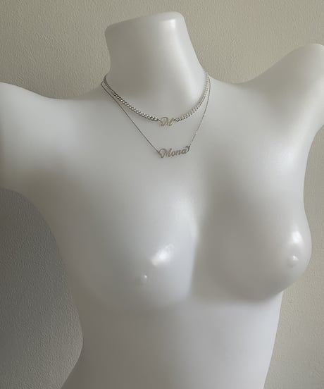 【1-7文字】"My NeckLace" / 10K White Gold