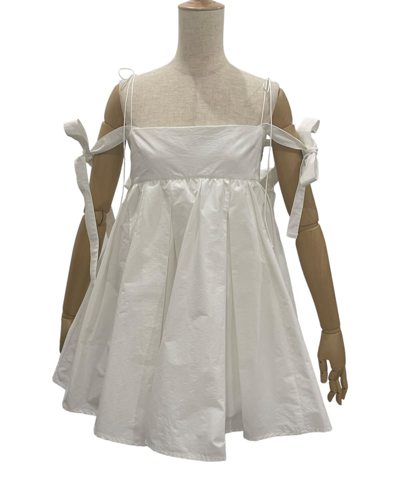 ダブルスカートリボンミニドレス / Double Skirt Ribbon Mini ダブルスカートリボンミニドレス / Double Skirt Ribbon Mini