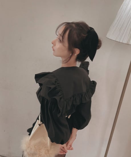 フリルビッグ襟ブラウス /   Fril Big Collar Blouse