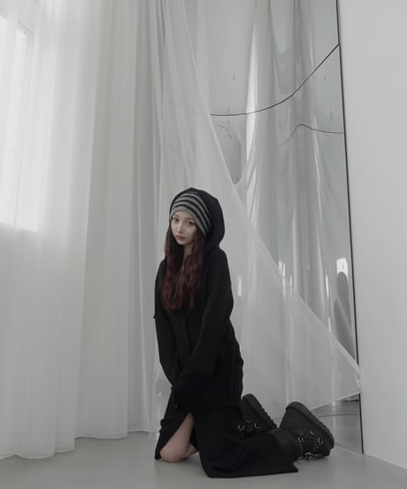 フードロングワンピース/Hooded Long One-Piece