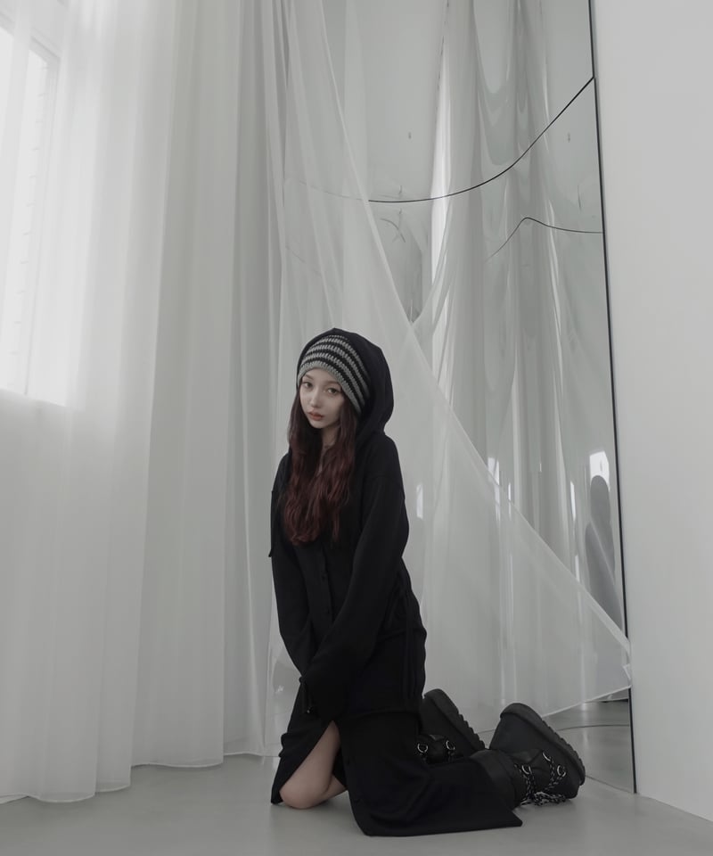 FICTION TOKYO フードロングワンピース