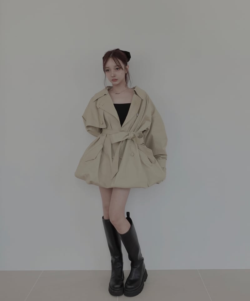 2Wayバルーントレンチコート / 2Way Balloon Trench Coat | FI
